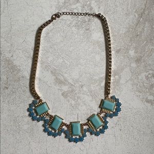 Blue statement necklace